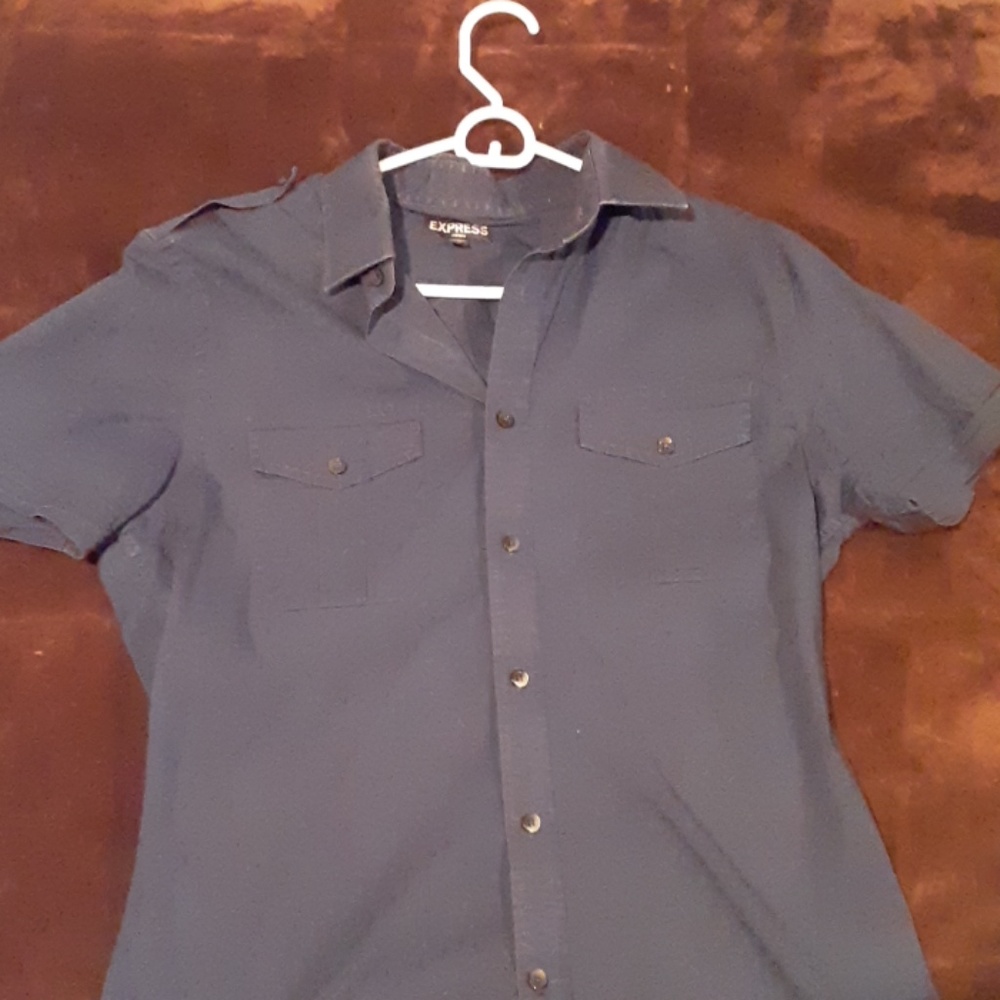Express collared button down